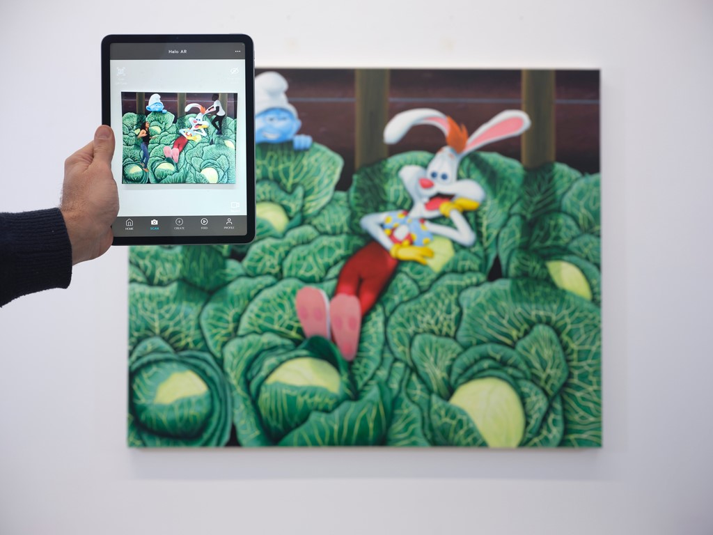 Troy Lamarr Chew II, Ask ya Mama, 2021, Oil on canvas, 48 x 60 in.