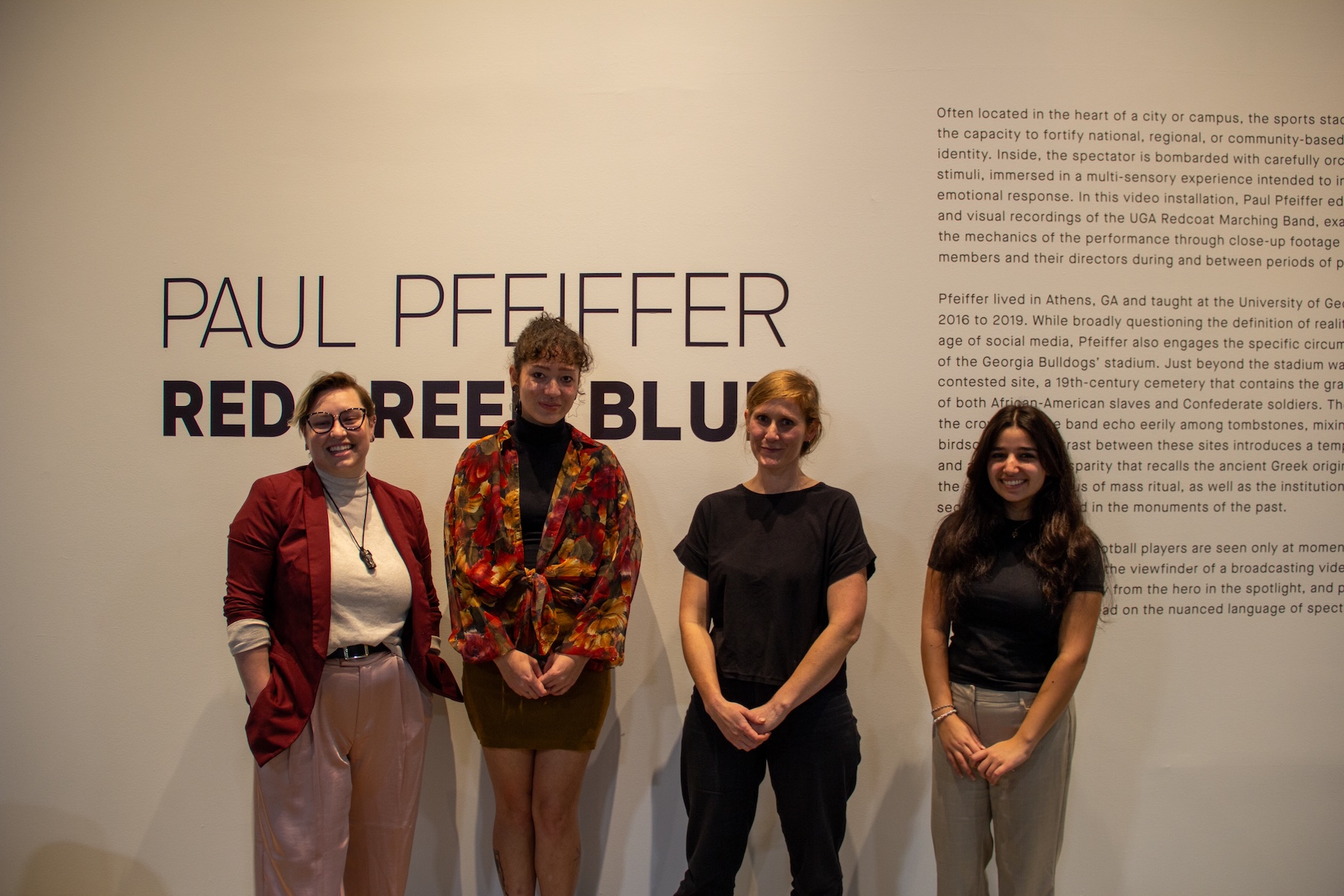 Image: 2023 4'33" Contest Winners at the Athenaeum — Vale Prosper, Isabella Tallman-Jones, Adah Bennion, and Keren Sahar.
