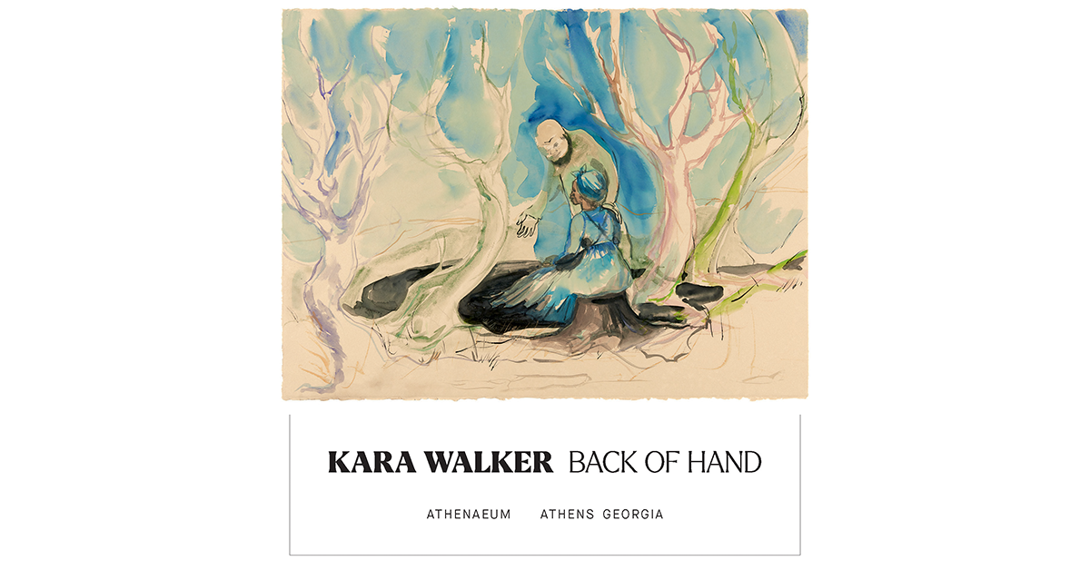 Kara Walker, Tar pit, 2021. Graphite, watercolor, gouache, and sumi-e ink on paper. 22 1/2 x 30 inches. (KW 19782). 