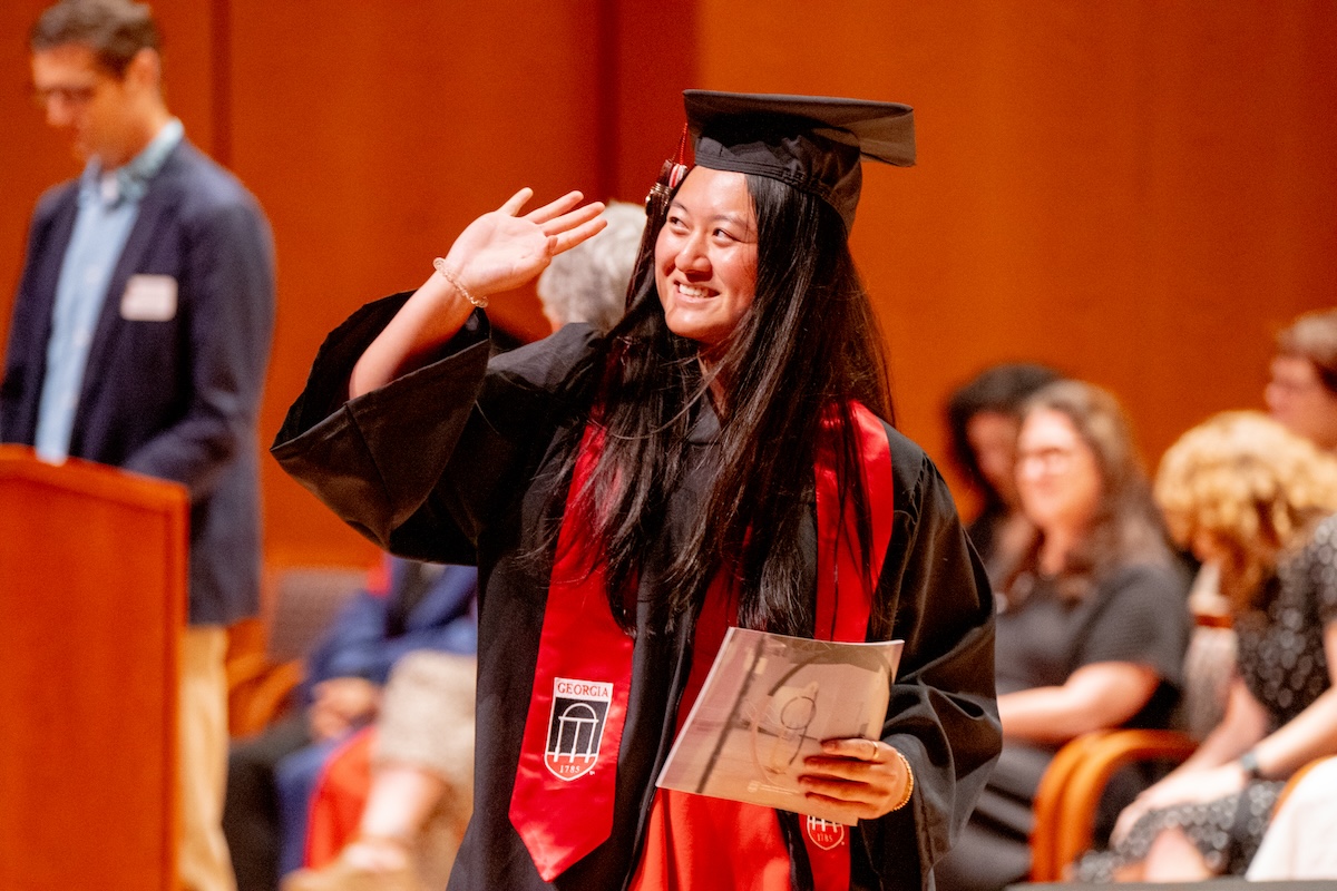 Procession for the 2024 Spring Graduation Ceremony for the Lamar Dodd School of Art