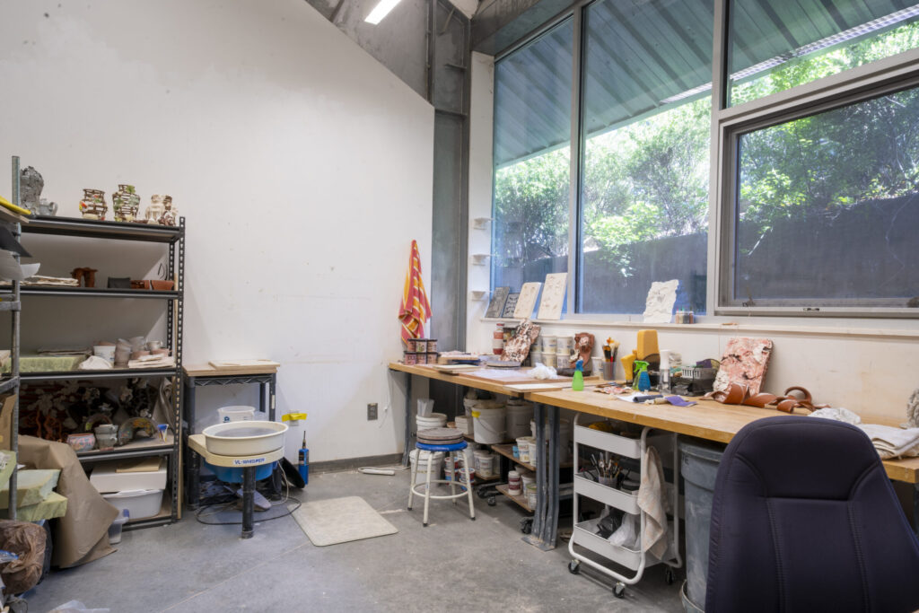 Work in progress in an MFA studio