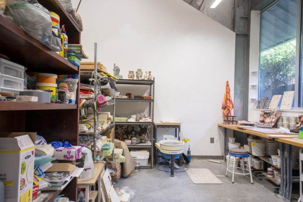 Work in progress in an MFA studio